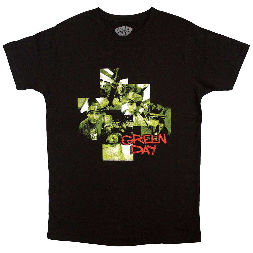 Green Day Unisex T-Shirt Photo Montage Black (L)