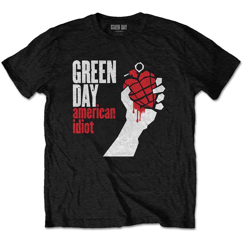 Green Day Unisex T-Shirt American Idiot Black (XXXXXL)