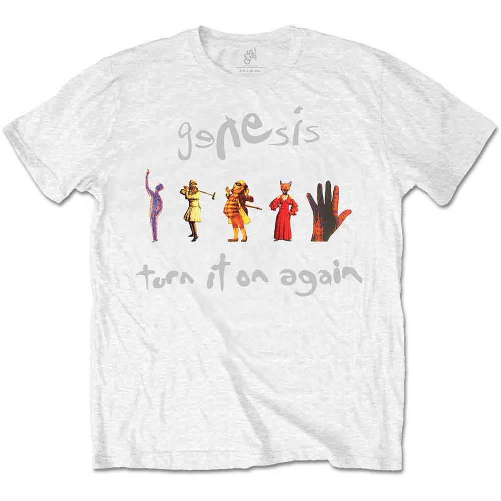 Genesis Men's T-Shirt Turn It On Again White (L)