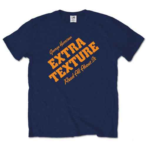 George Harrison Men's T-Shirt Extra Texture Navy Blue (XXL)