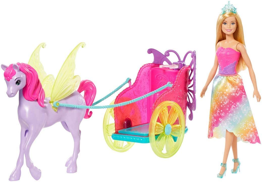 Mattel Barbie Doll Dreamtopis with Pegasus & Chariot
