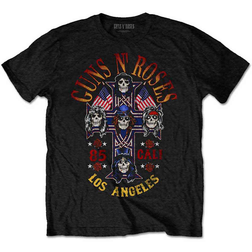 Guns N' Roses Unisex T-Shirt Cali' '85 Black (XL)