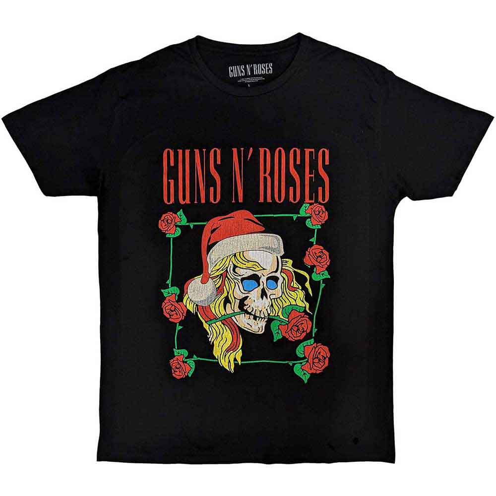 Guns N' Roses Unisex T-Shirt Holiday Skull Black (XL)