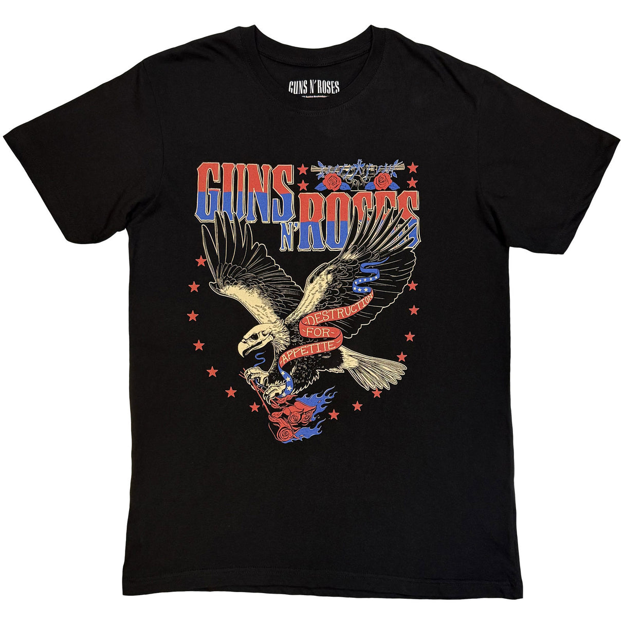 Guns N' Roses Unisex T-Shirt Eagle Skull Black (XXL)