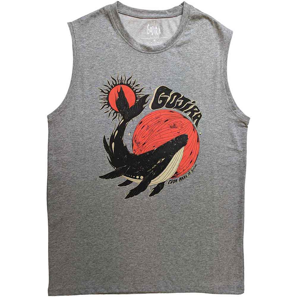 Gojira Unisex Tank T-Shirt Whale Grey (S)