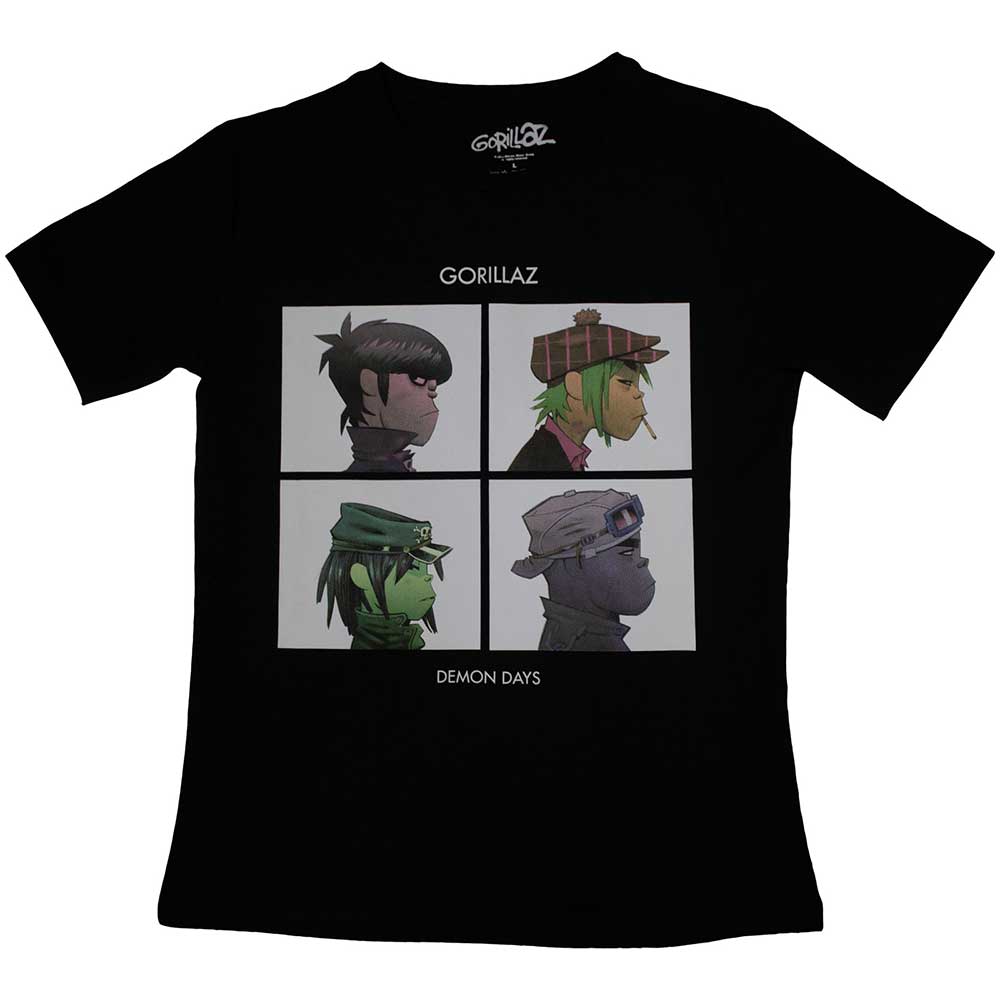 Gorillaz Ladies T-Shirt Demon Days Black (XL)