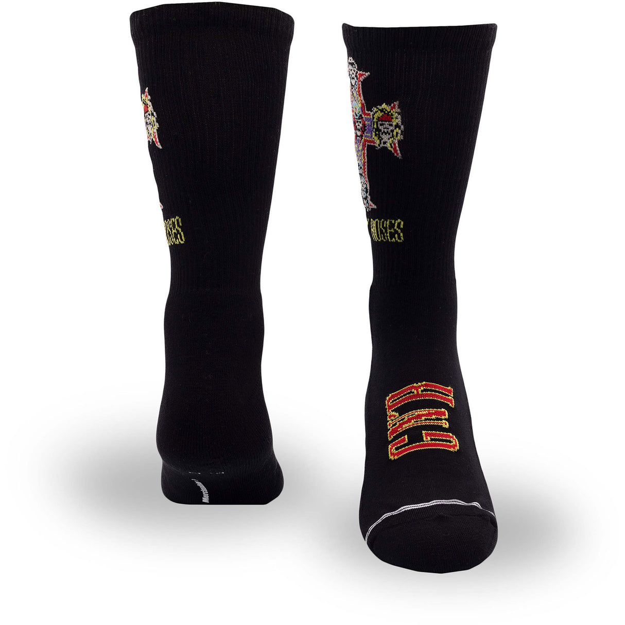 Guns N' Roses Unisex Crew Socks Appetite For Destruction Black (UK Size 6.5-11)