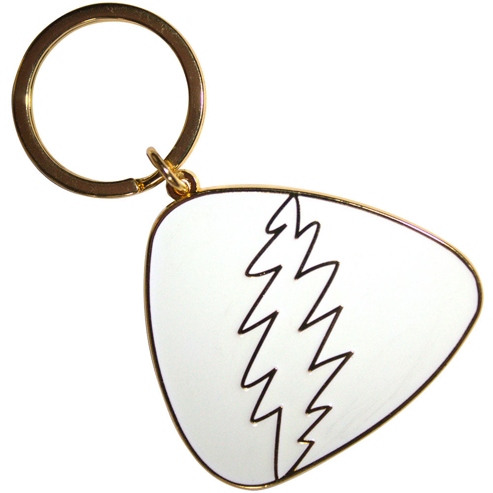 Grateful Dead Keychain White Plectrum