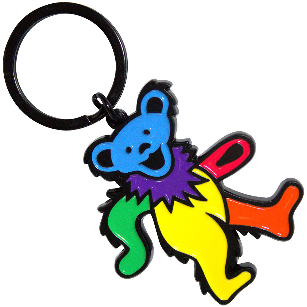 Grateful Dead Keychain Yellow Body Dancing Bear