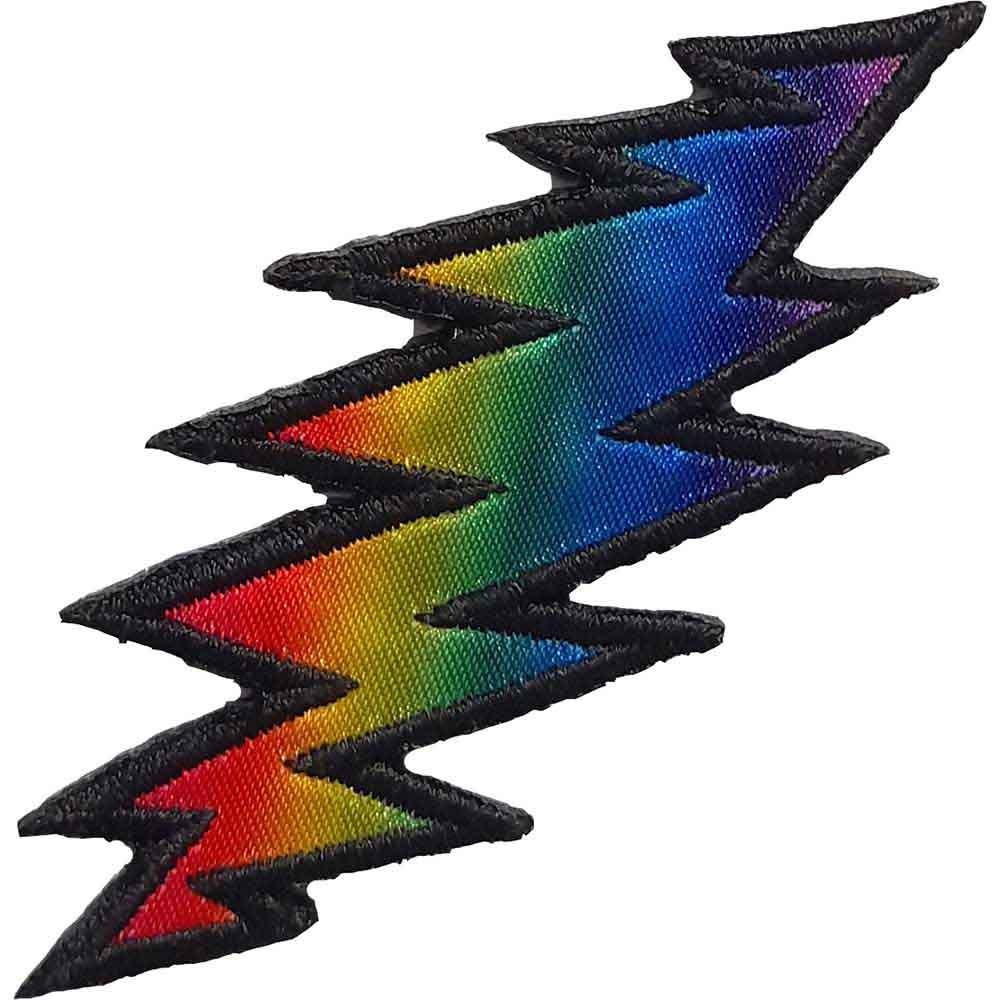 Grateful Dead Standard Patch Lightning Rainbow