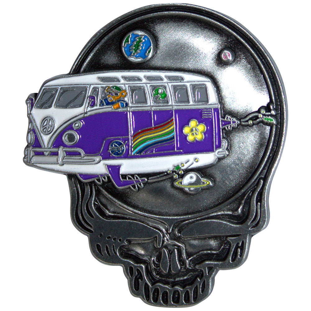 Grateful Dead Pin Badge Space Your Face Bus