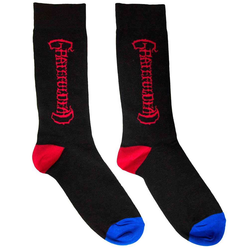 Grateful Dead Unisex Ankle Socks Vertical Mono Logo Black (UK Size 6-11)