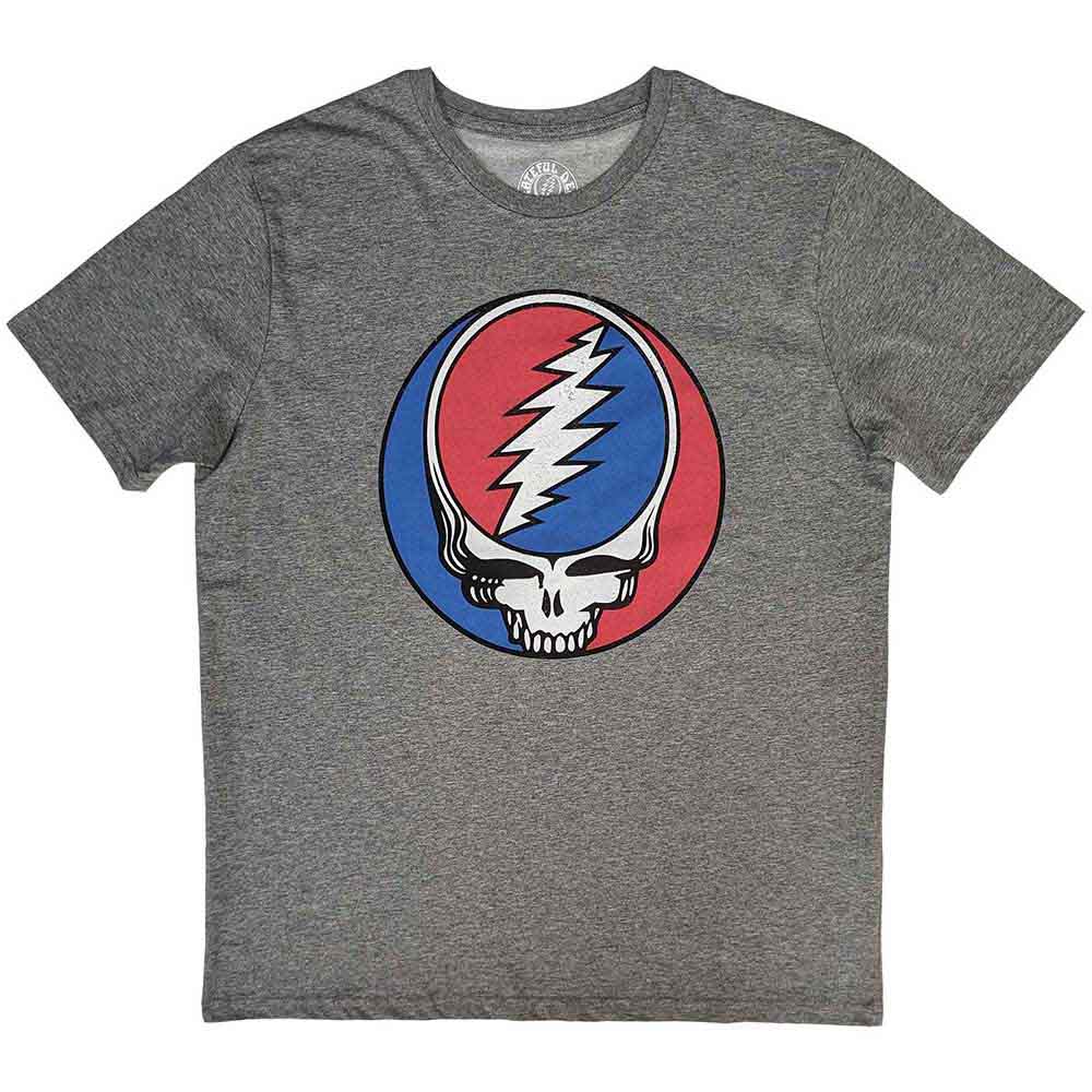 Grateful Dead Unisex T-Shirt Steal Your Face Classic Grey (XL)