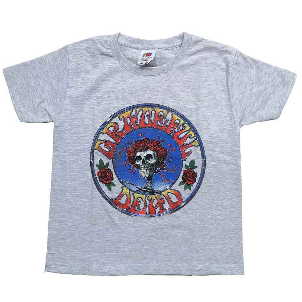 Grateful Dead Kids T-Shirt Bertha Circle Vintage Wash Grey (3-4yrs)
