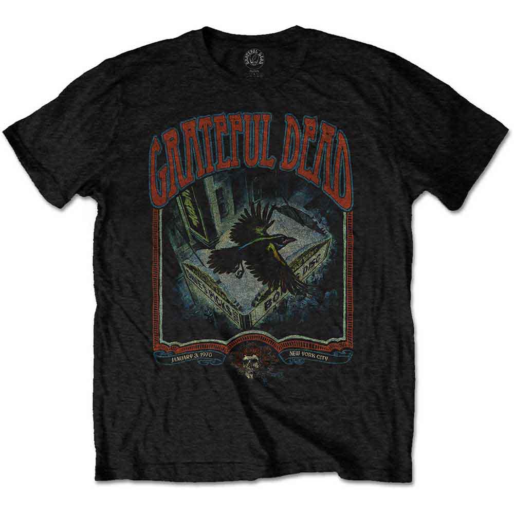 Grateful Dead Unisex T-Shirt Vintage Poster Black (XXL)