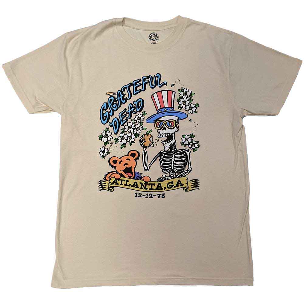 Grateful Dead Unisex T-Shirt Atlanta Flowers Natural (XL)