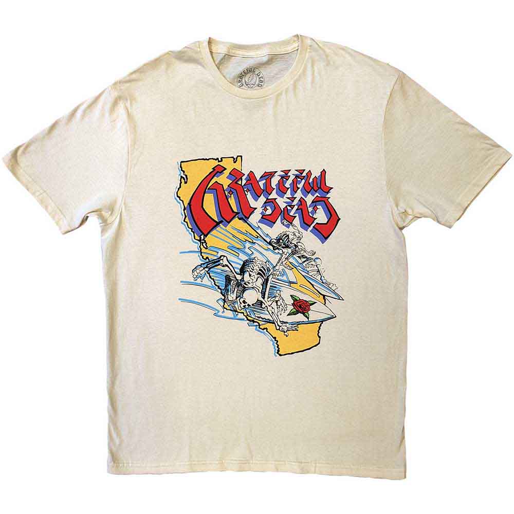 Grateful Dead Unisex T-Shirt California Natural (S)