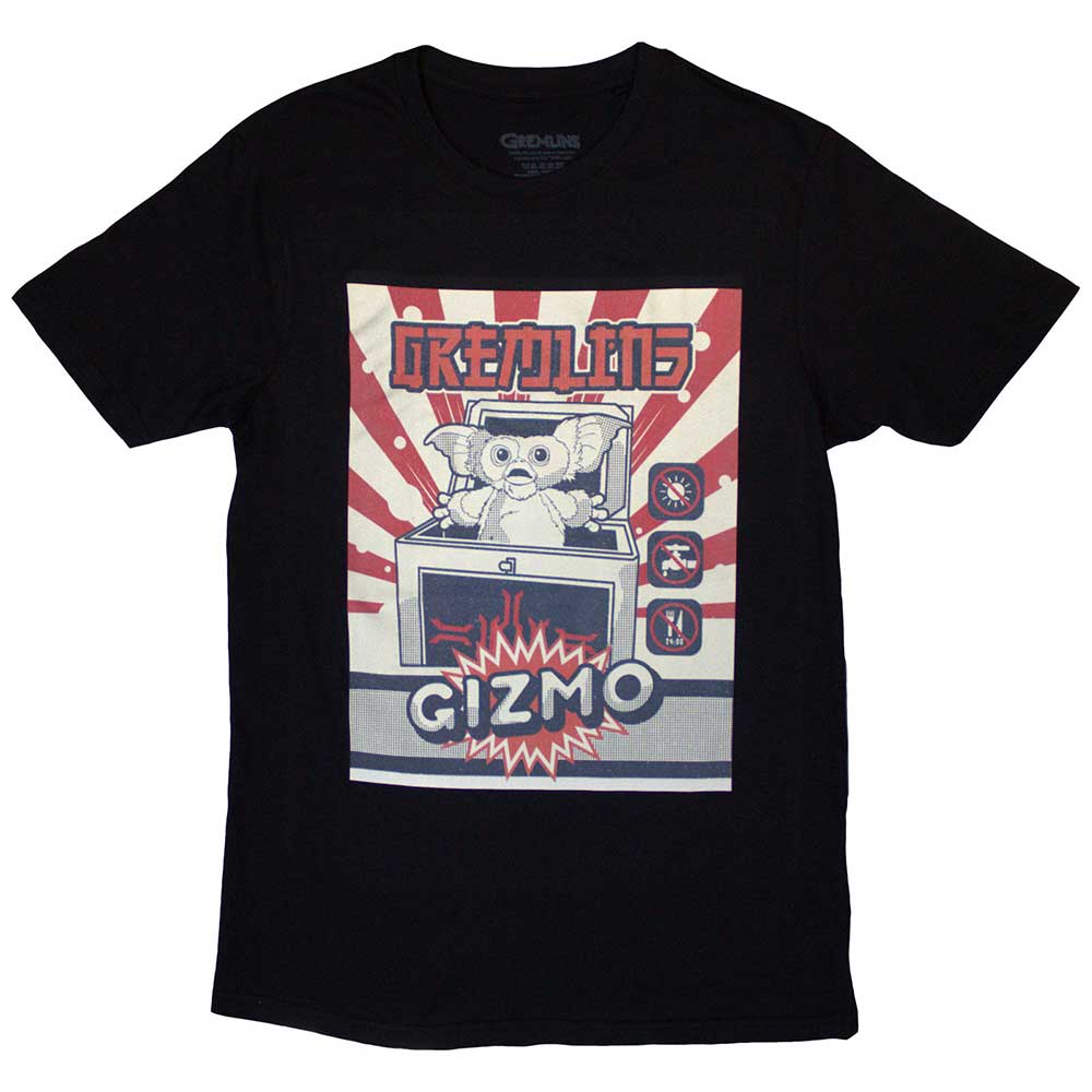 Gremlins Unisex T-Shirt Gizmo Japanese Advert Black (M)