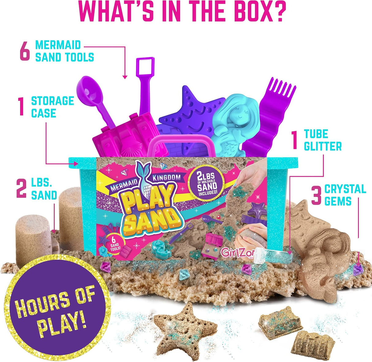 GirlZone Mermaid Kingdom Play Sand Kit