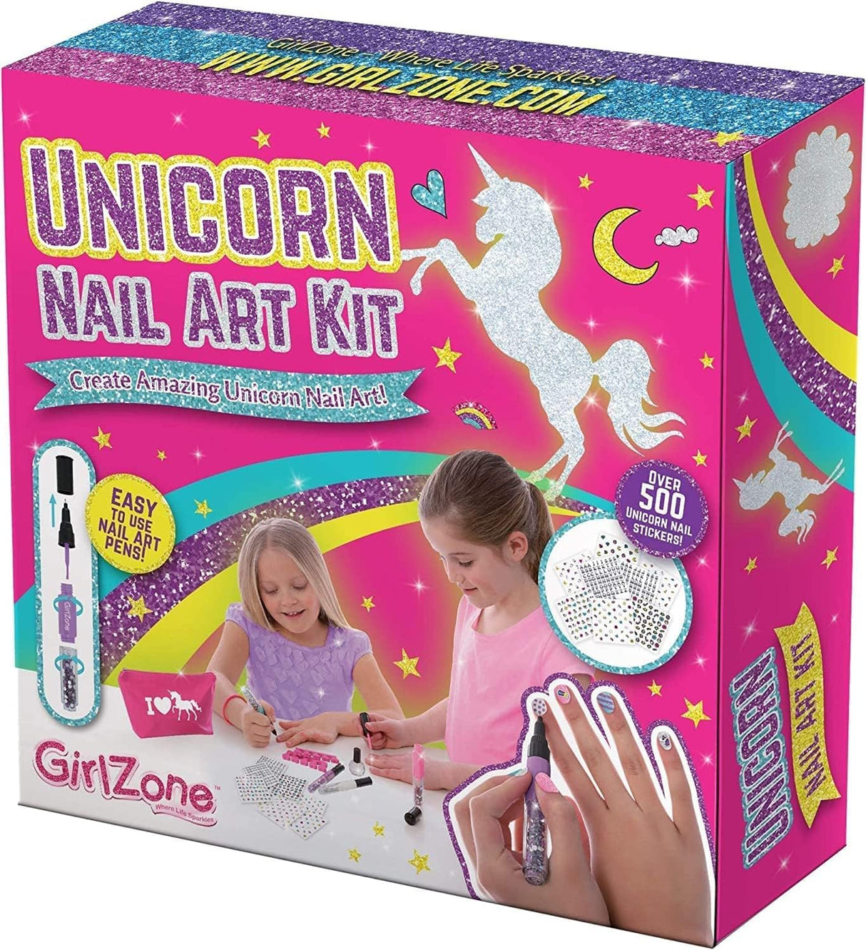 GirlZone Unicorn Nail Art Kit