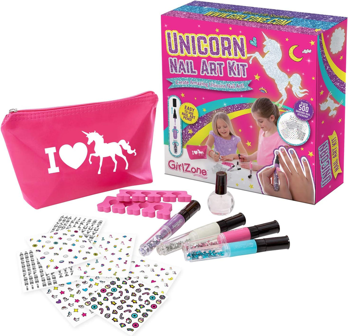 GirlZone Unicorn Nail Art Kit