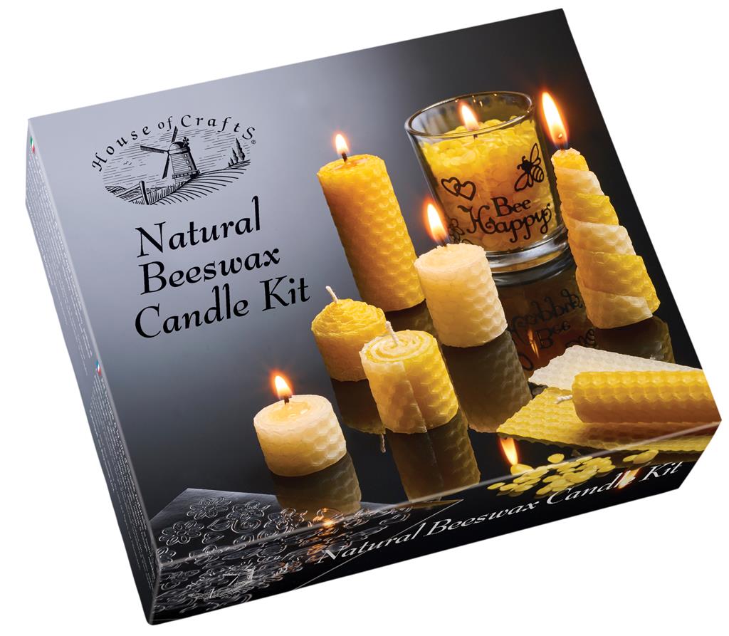House of Crafts Natural Beeswax Candle Kit