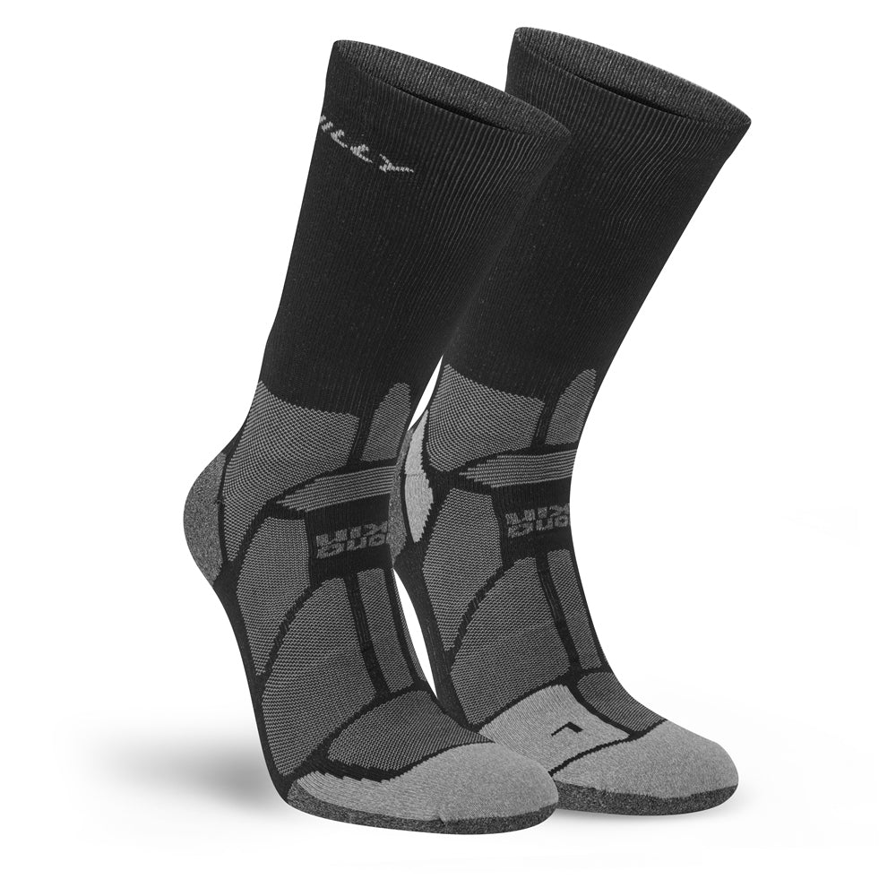 Hilly Marathon Fresh Crew Socks Black/Grey (UK Size 3-5.5)