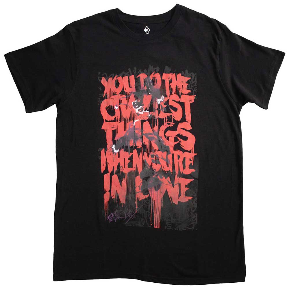 DC Comics Unisex T-Shirt Harley Craziest Things Black (M)