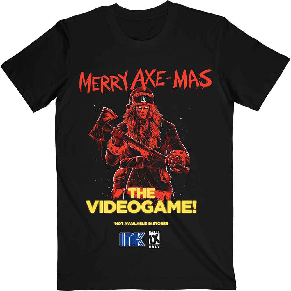 Ice Nine Kills Unisex T-Shirt Merry Axemas Black (S)