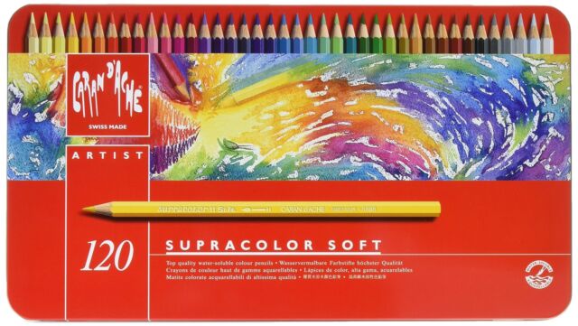 Caran D'Ache Supracolour Soft Aquarelle Pencils (Tin of 120)