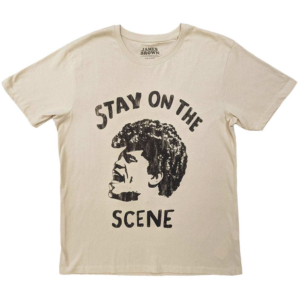 James Brown Unisex T-Shirt Stay On The Scene Sand (XXL)