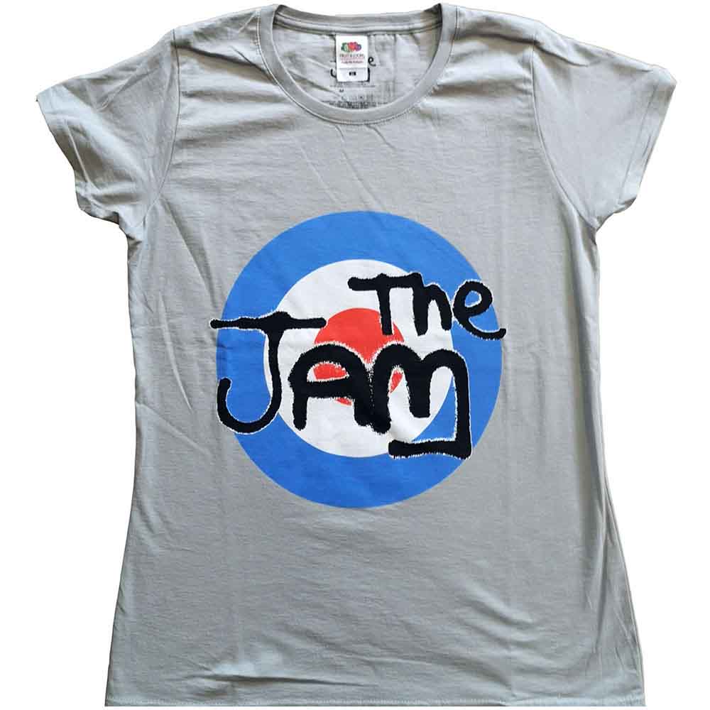The Jam Ladies T-Shirt Spray Target Logo Grey (L)