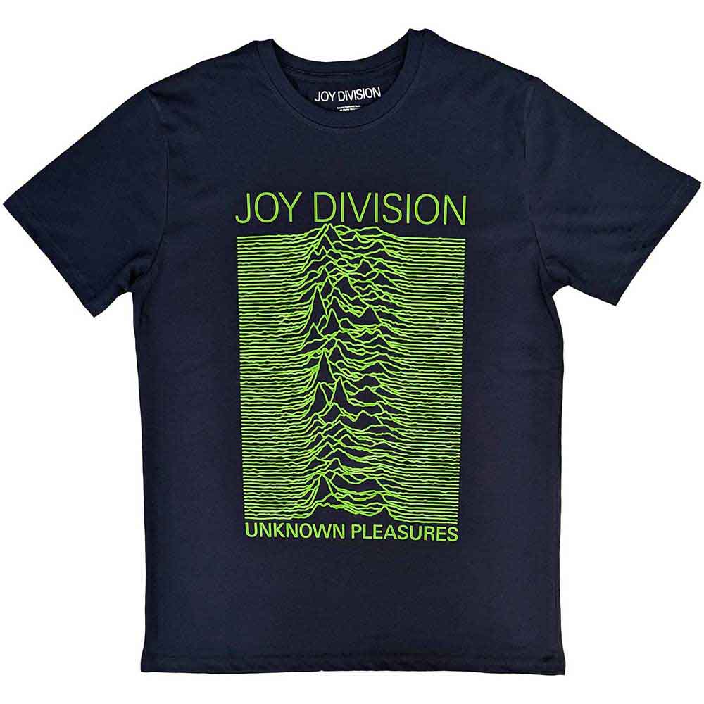 Joy Division Unisex T-Shirt Unknown Pleasures FP Navy Blue (XL)