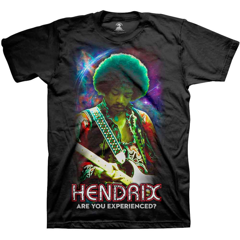 Jimi Hendrix Unisex T-Shirt Cosmic Black (XL)