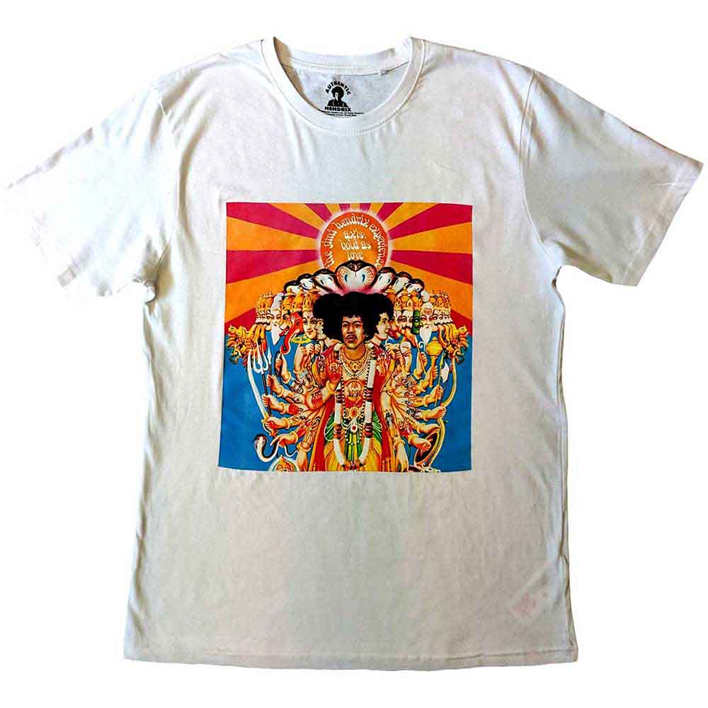 Jimi Hendrix Unisex T-Shirt Axis White (M)
