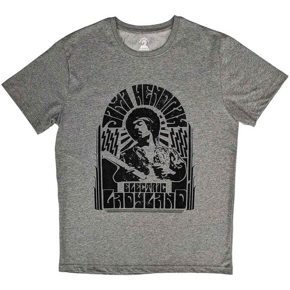 Jimi Hendrix Unisex T-Shirt Electric Ladyland Mono Grey (XXL)