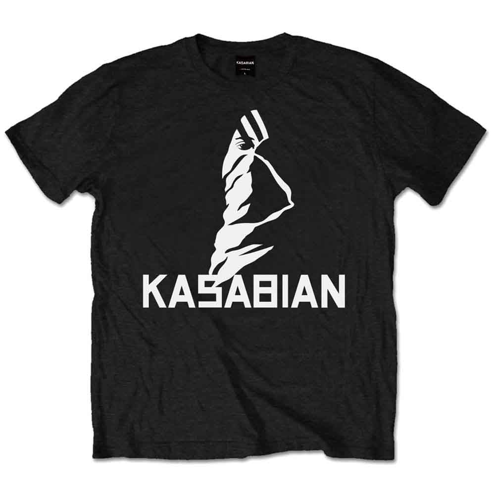 Kasabian Men's T-Shirt Ultra Face Black (L)