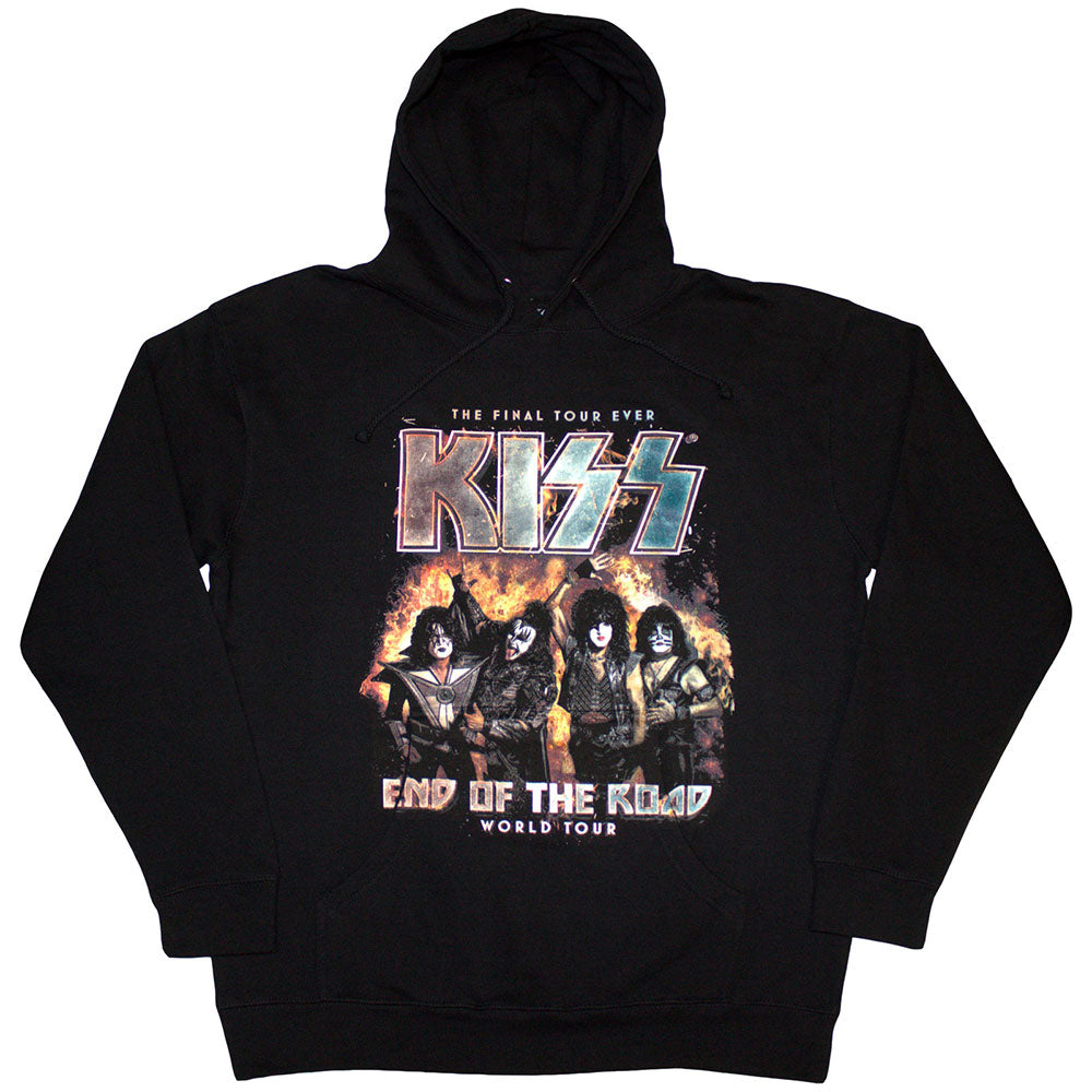 KISS Unisex Pullover Hoodie End Of The Road Final Tour Black (XXL)