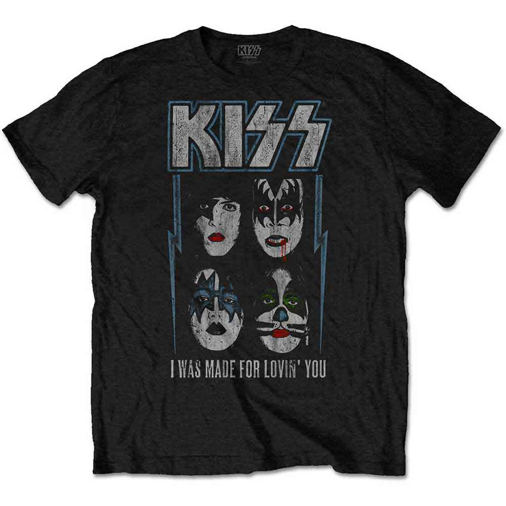 KISS Kid's T-Shirt Made For Lovin' You Black (9-10yrs)