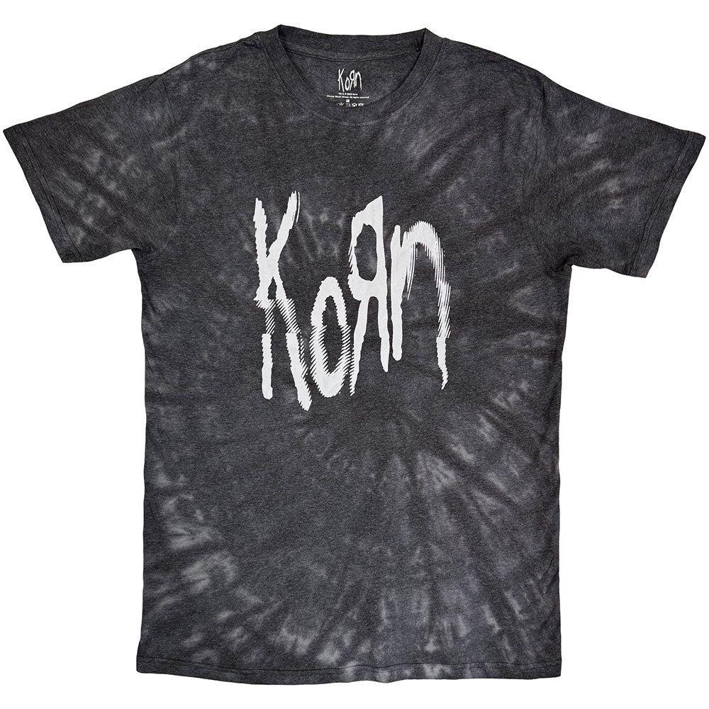 Korn Unisex T-Shirt Spider Glitch (Wash Collection) Black (S)