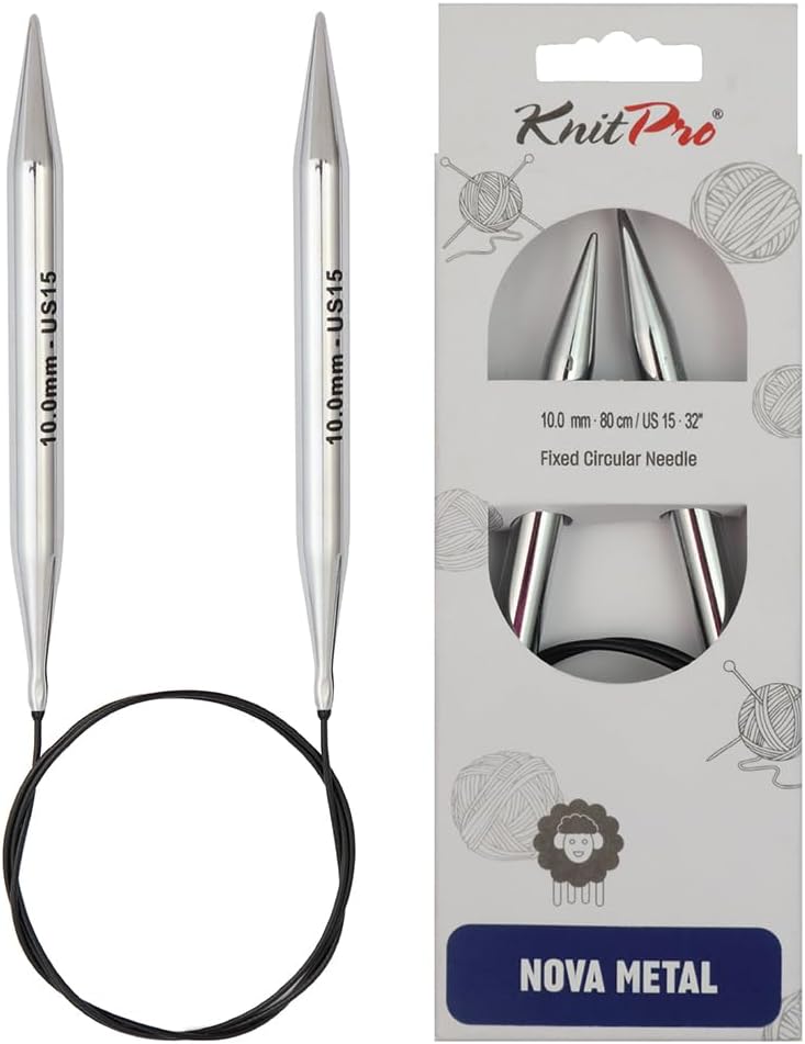 KnitPro Knitting Pins Circular Fixed Nova Metal 100cm x 10.00mm