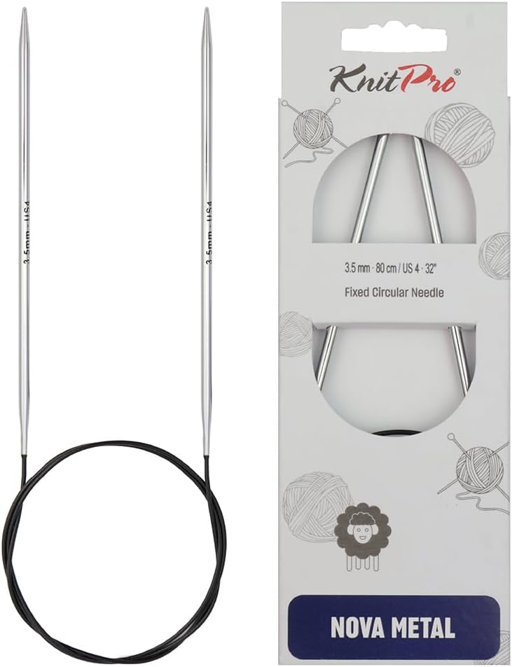 KnitPro Knitting Pins Circular Fixed Nova Metal 150cm x 3.50mm