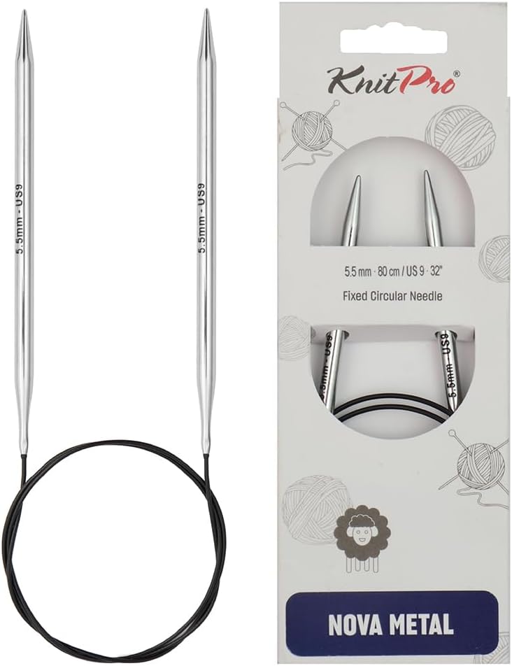 KnitPro Knitting Pins Circular Fixed Nova Metal 150cm x 5.50mm