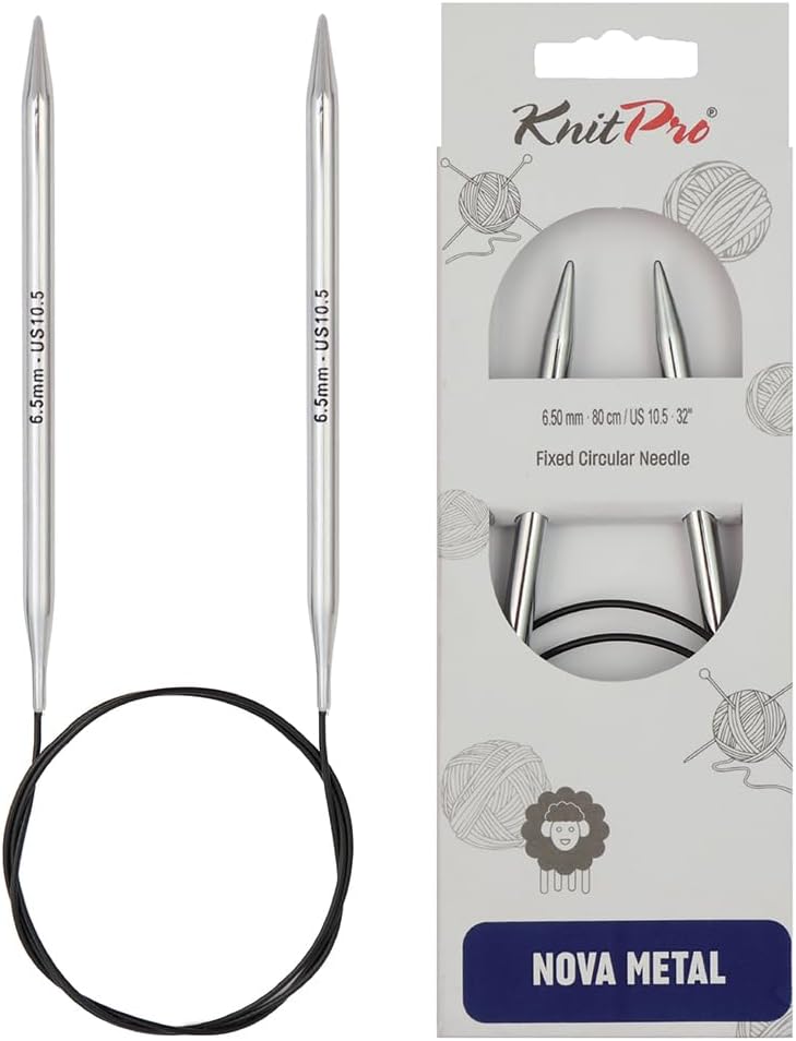 KnitPro Knitting Pins Circular Fixed Nova Metal 150cm x 6.50mm