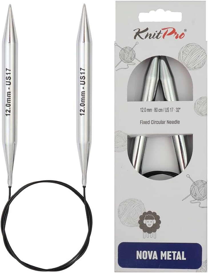 KnitPro Knitting Pins Circular Fixed Nova Metal 150cm x 12.00mm