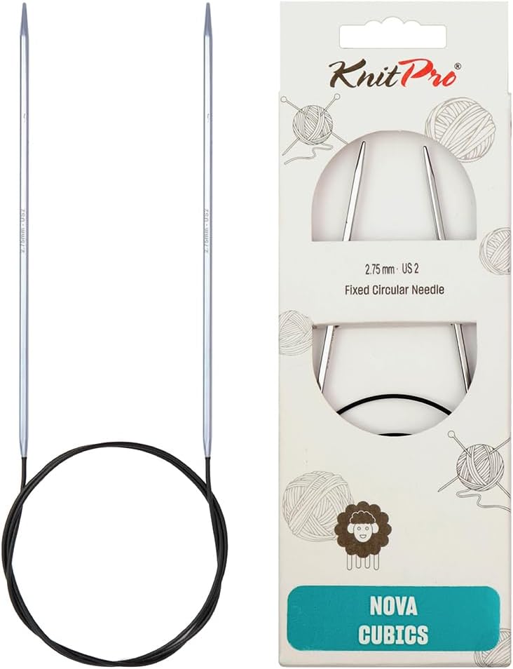 KnitPro Knitting Pins Circular Fixed Nova Cubics 40cm x 2.75mm