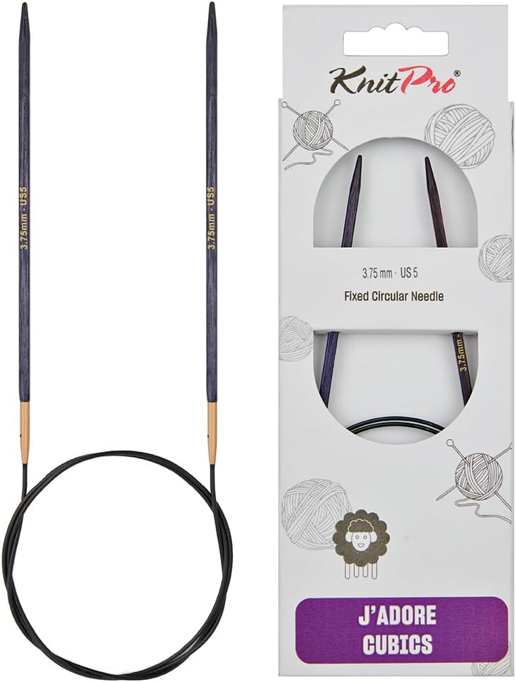 KnitPro Knitting Pins Circular Fixed J'Adore Cubics 80cm x 3.75mm
