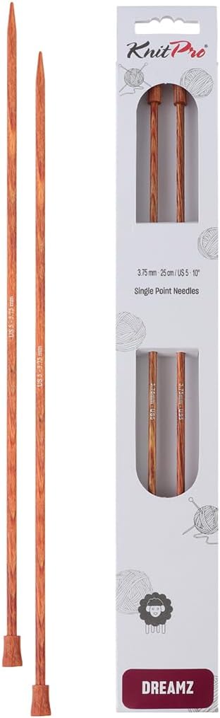 KnitPro Knitting Pins Single-Ended Dreamz 25cm x 3.75mm (Pair)