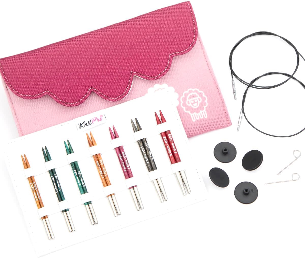 KnitPro Knitting Pins Dreamz Circular Interchangeable 10cm Midi Set