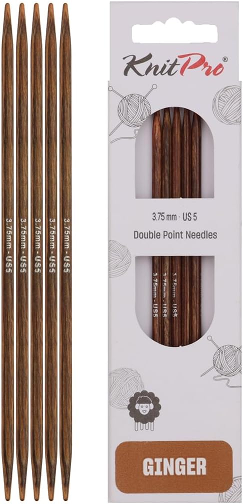 KnitPro Knitting Pins Double-Ended Ginger 15cm x 3.75mm (5pc)